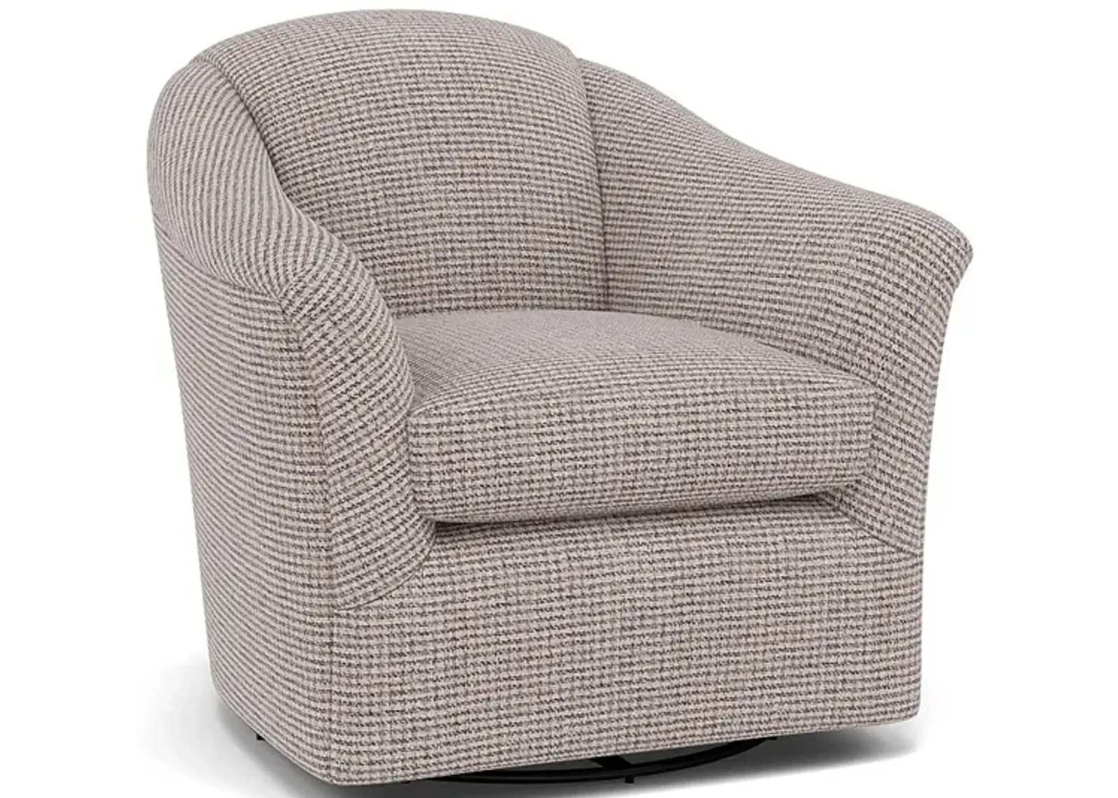 Darby Swivel Gliding Chair in 21713C Charcoal