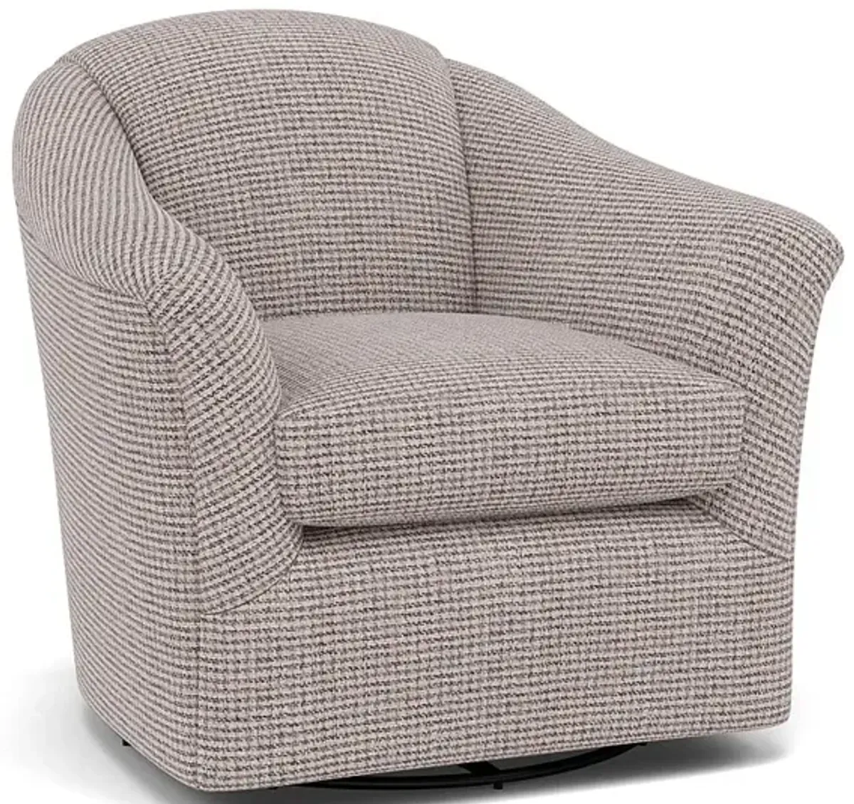 Darby Swivel Gliding Chair in 21713C Charcoal