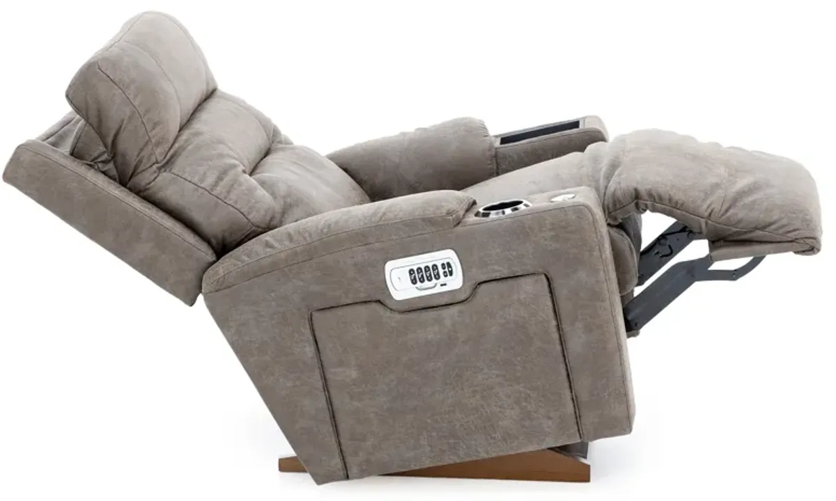 MacGyver Fully Loaded Multi Purpose Rocker Recliner with Wireless Charging and Storage