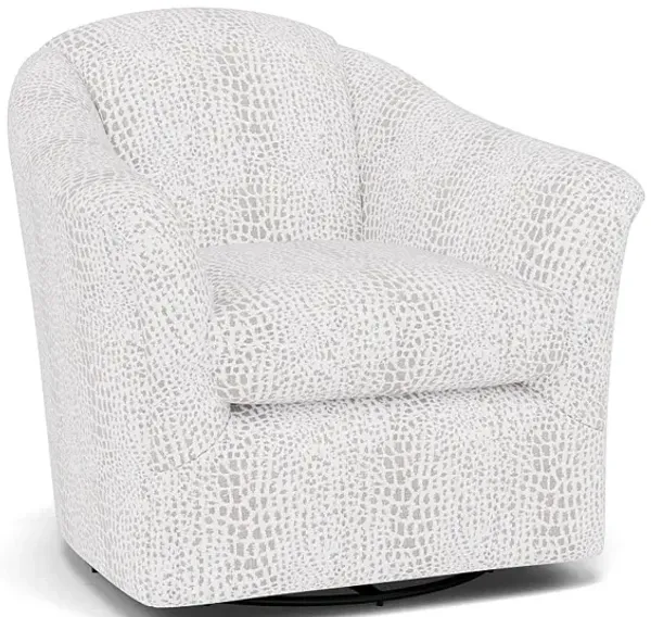 Darby Swivel Gliding Chair in 31027 Ivory