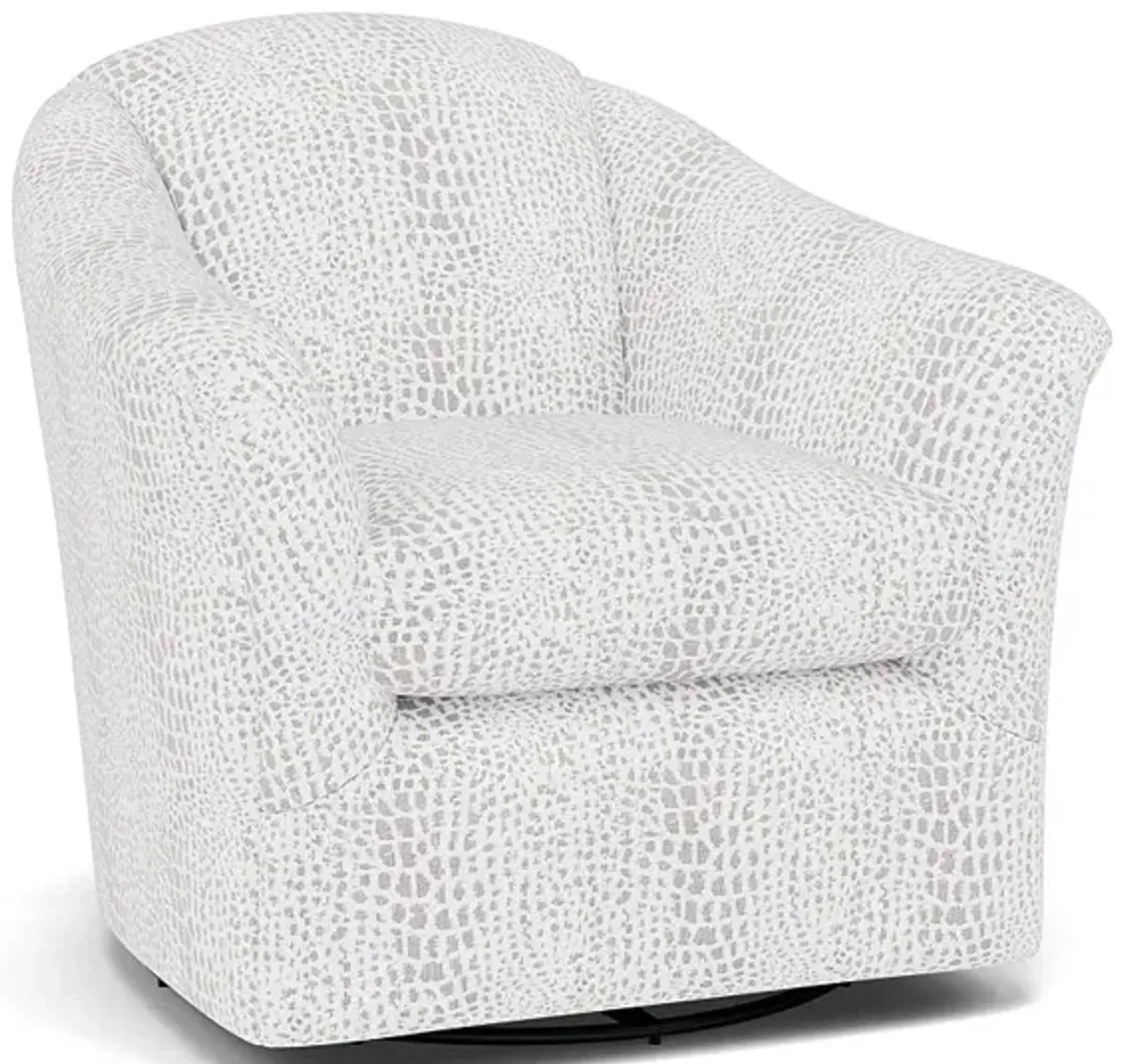 Darby Swivel Gliding Chair in 31027 Ivory