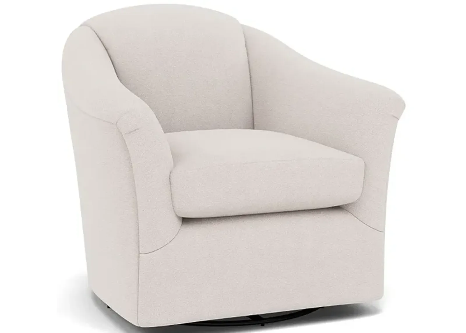 Darby Swivel Gliding Chair in 20227 Blanco