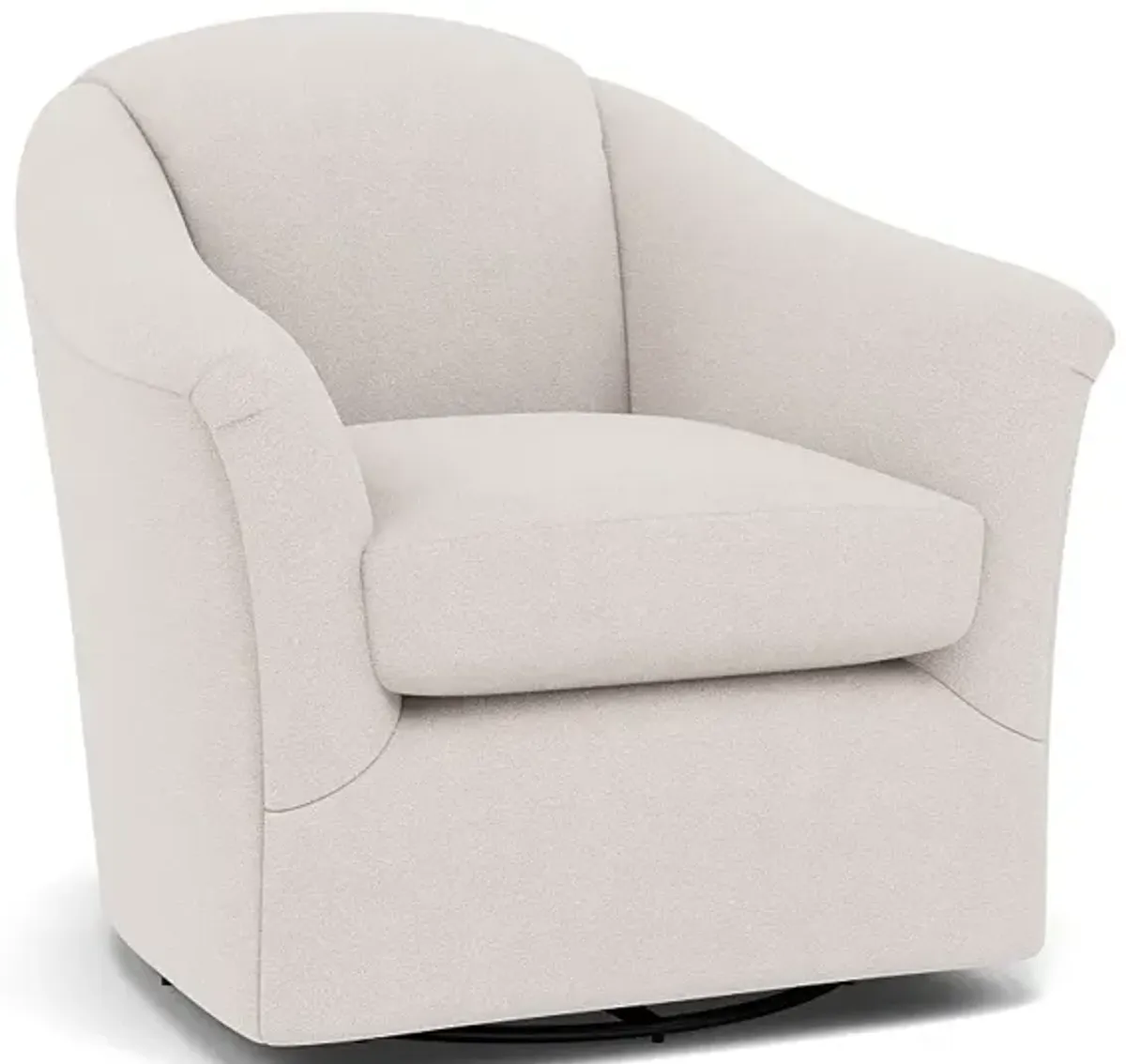 Darby Swivel Gliding Chair in 20227 Blanco