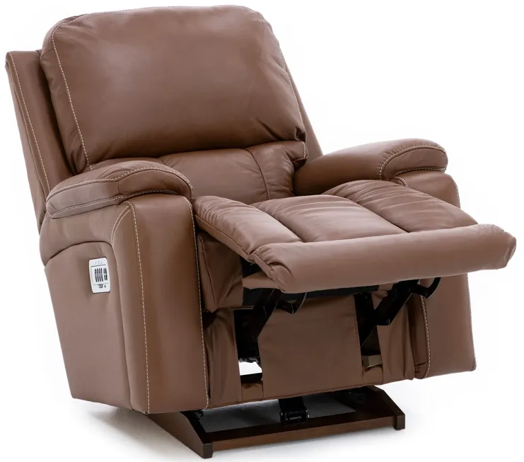 Greyson Leather Fully Loaded Rocker Recliner with Wireless Remote