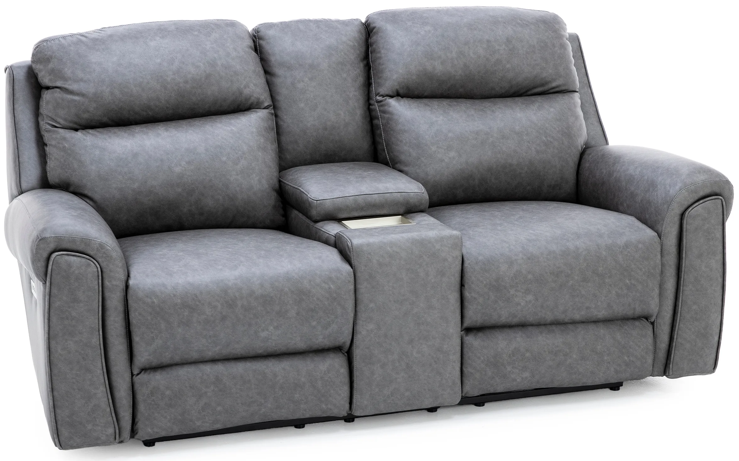 Nottingham Fully Loaded Reclining Wall Saver Console Loveseat with Next Level