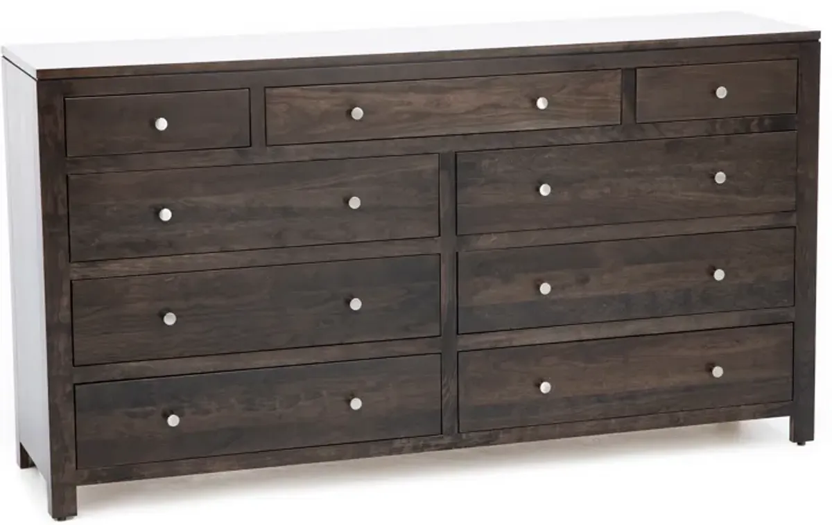 Daniel's Amish Modern 9 Drawer Dresser