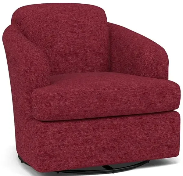 Cass Swivel Chair in 19508 Scarlet