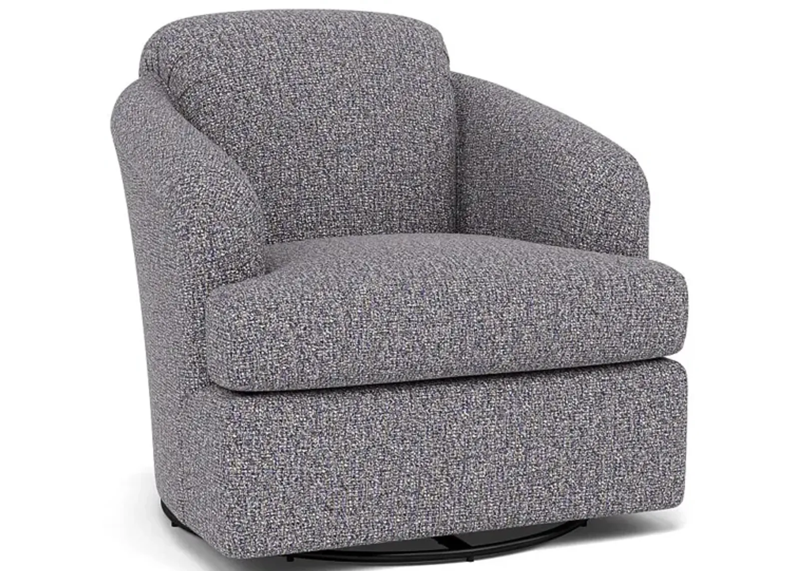 Cass Swivel Chair in 23572 Indigo