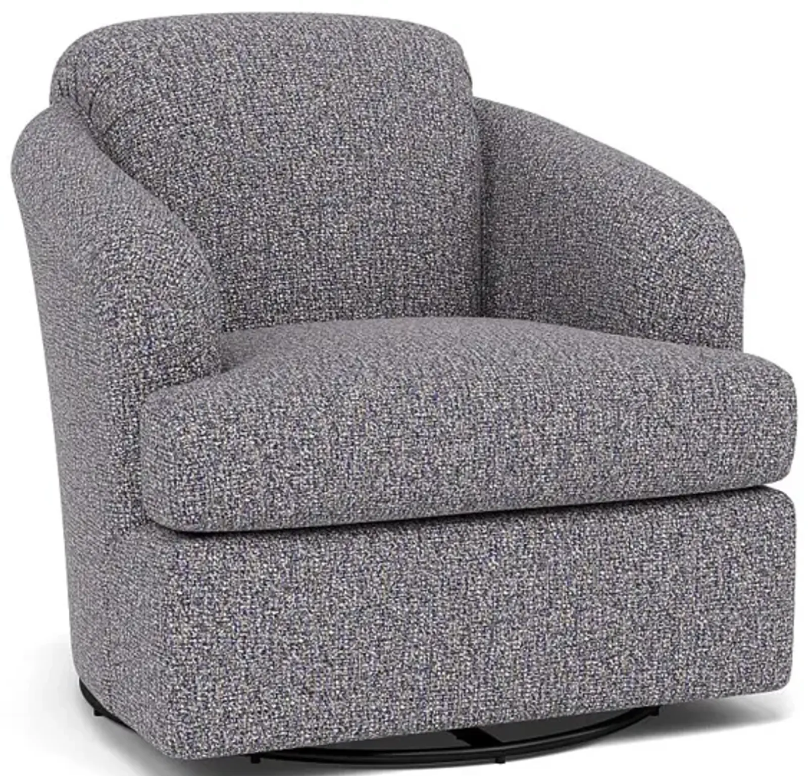 Cass Swivel Chair in 23572 Indigo