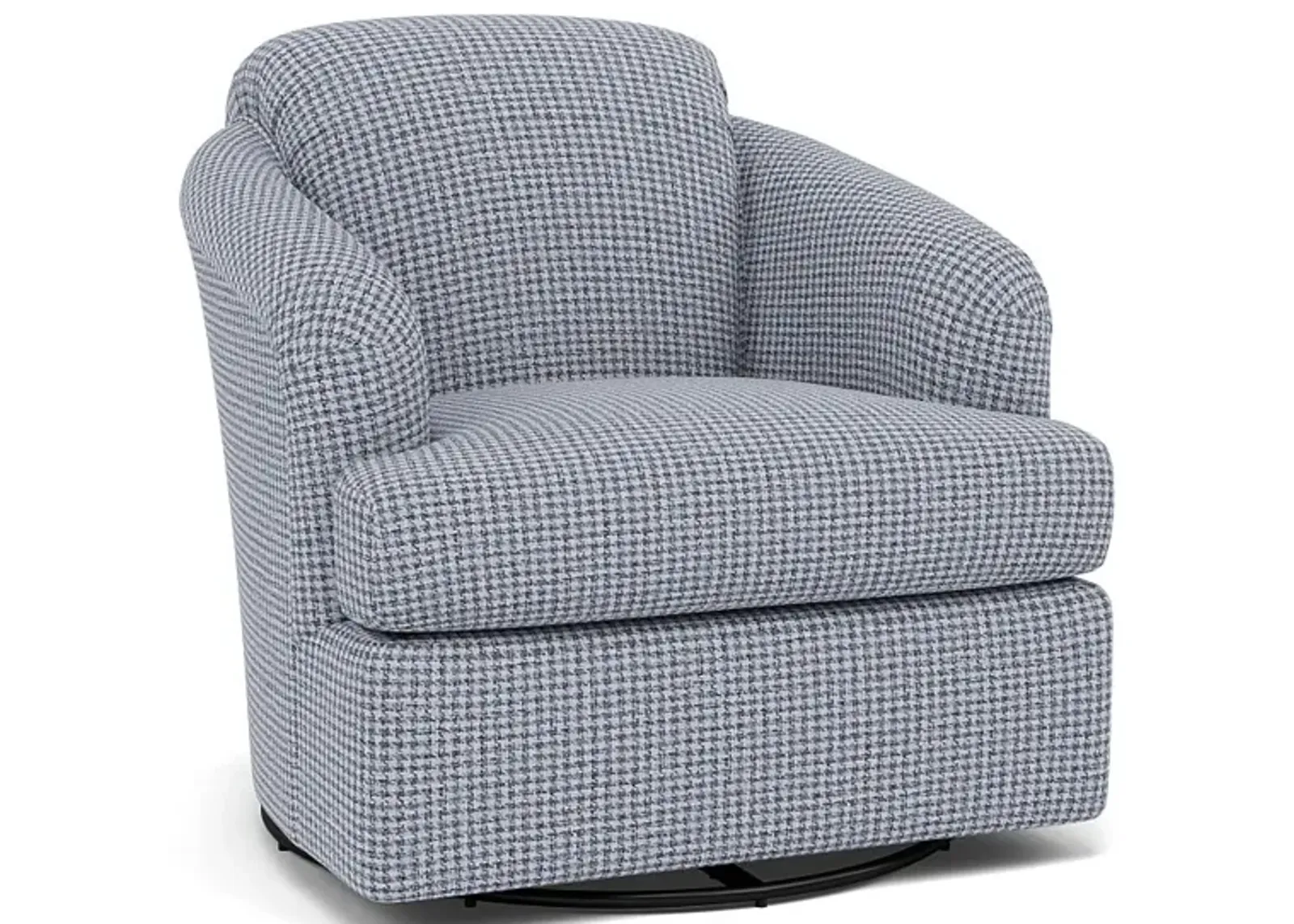 Cass Swivel Chair in 21712 Blue