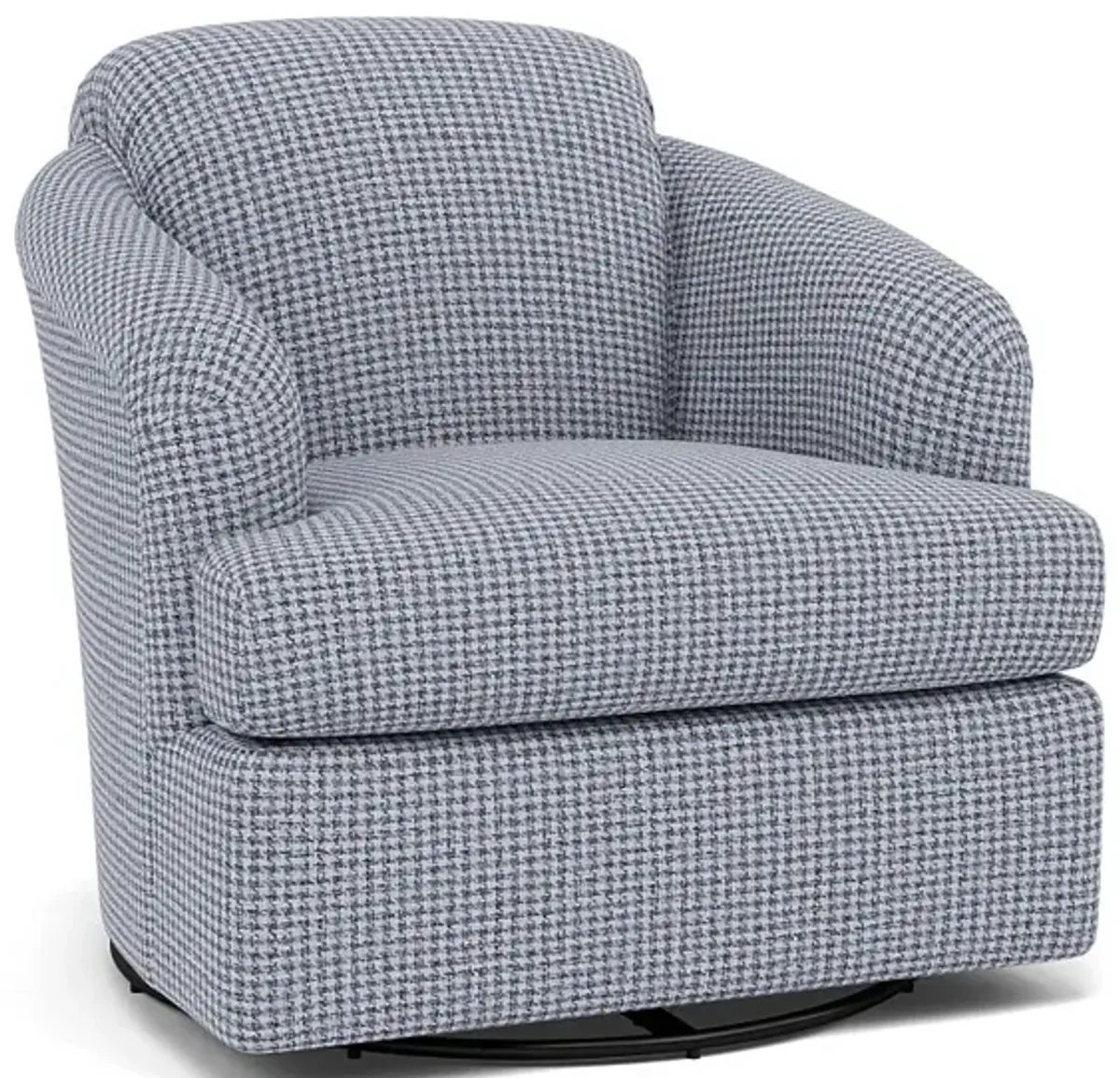 Cass Swivel Chair in 21712 Blue