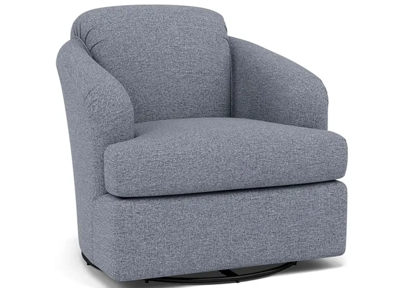 Cass Swivel Chair in 20742 Denim