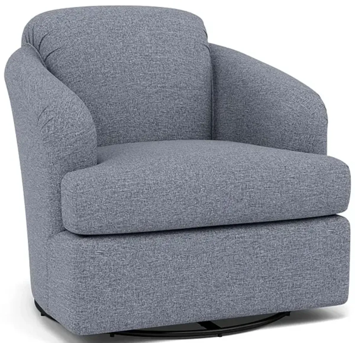 Cass Swivel Chair in 20742 Denim