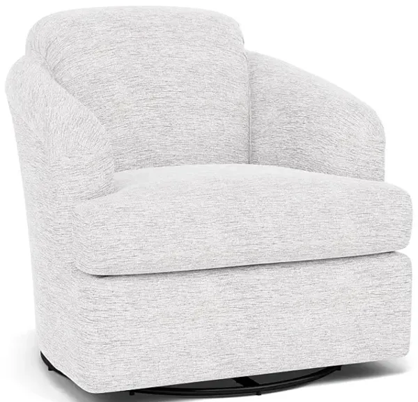 Cass Swivel Chair in 20747 Canvas