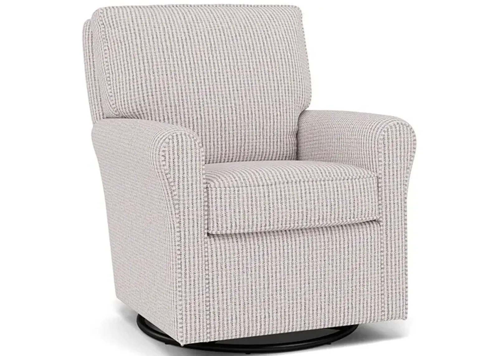 Kacey Swivel Gliding Chair in 21713B Graphite