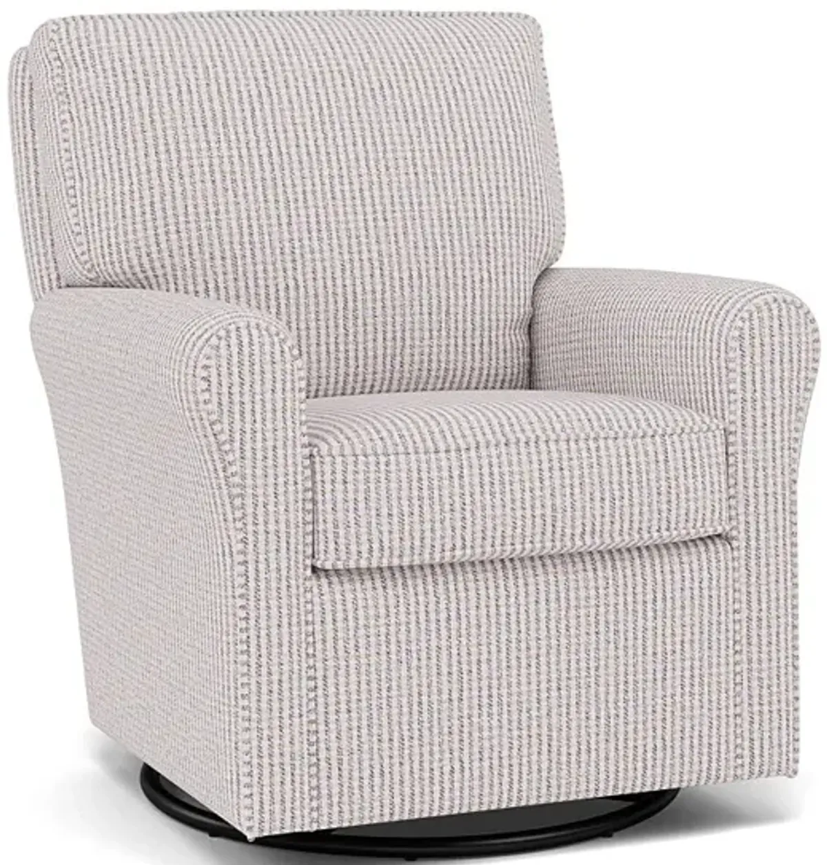 Kacey Swivel Gliding Chair in 21713B Graphite