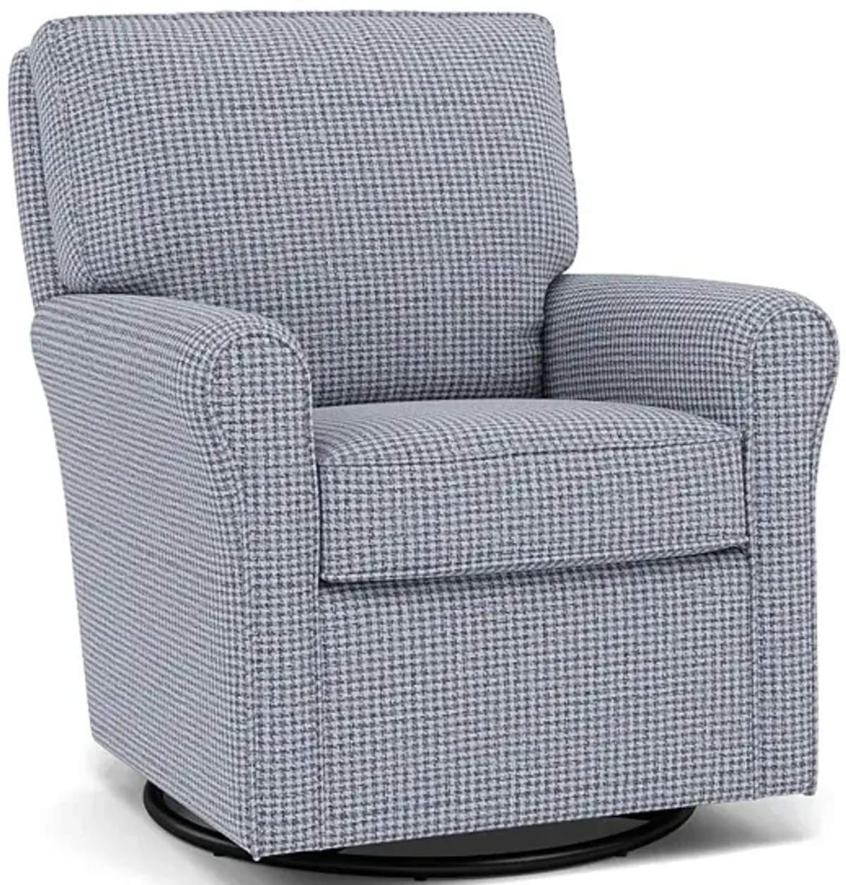 Kacey Swivel Gliding Chair in 21712 Blue