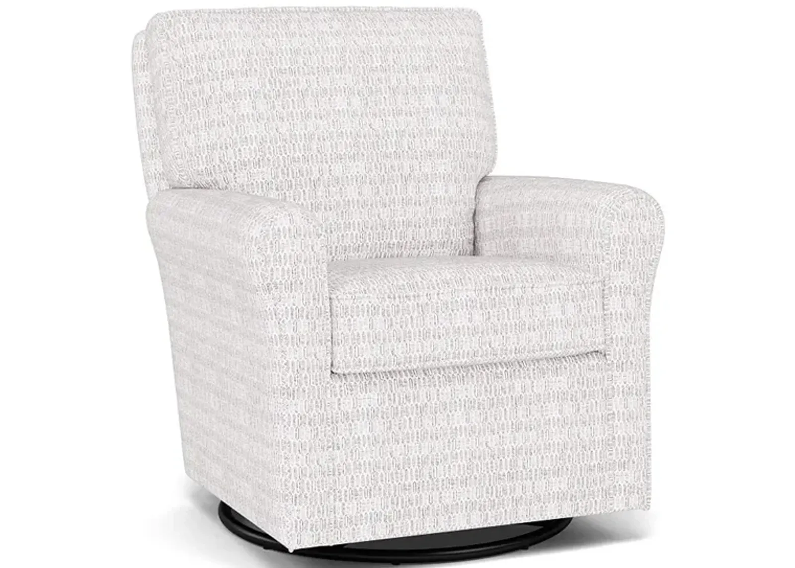 Kacey Swivel Gliding Chair in 28613 Driftwood