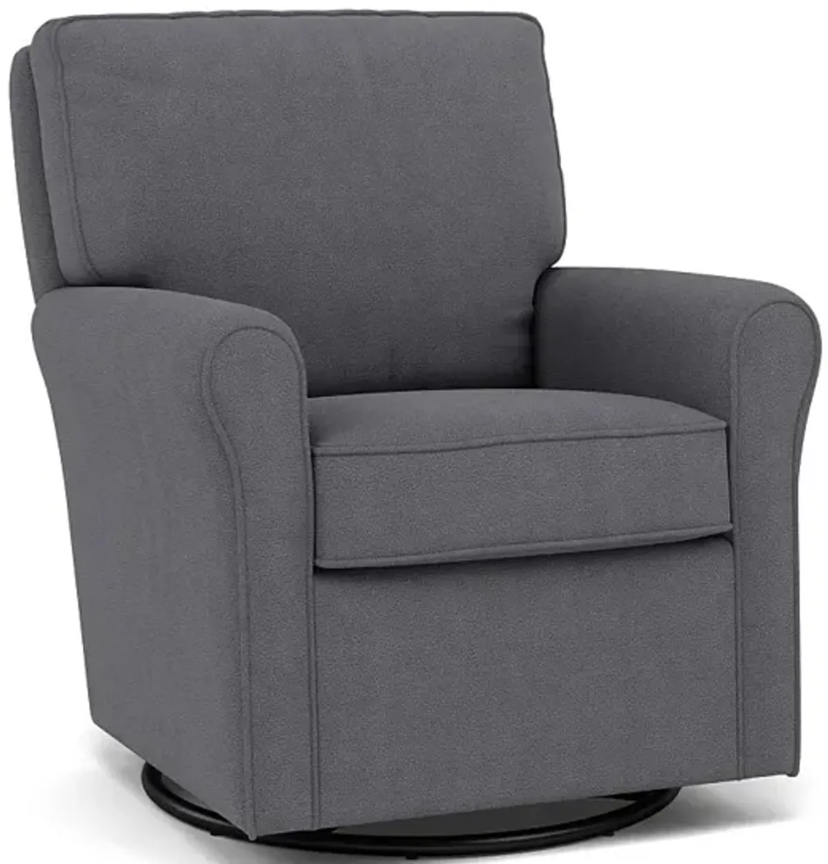 Kacey Swivel Gliding Chair in 20223 Grey