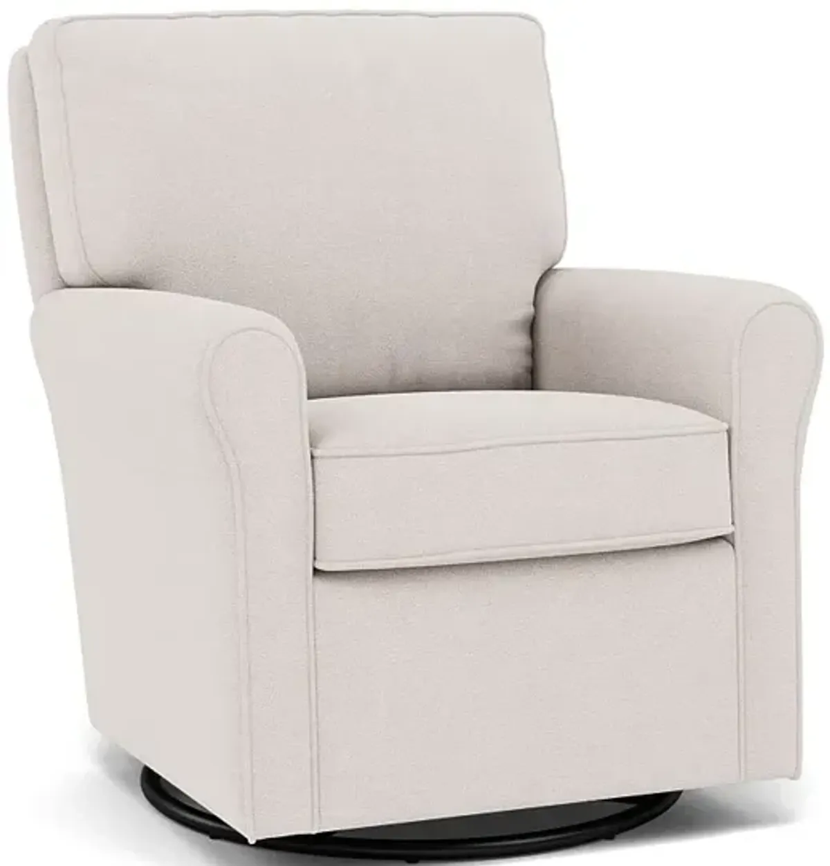 Kacey Swivel Gliding Chair in 20227 Blanco