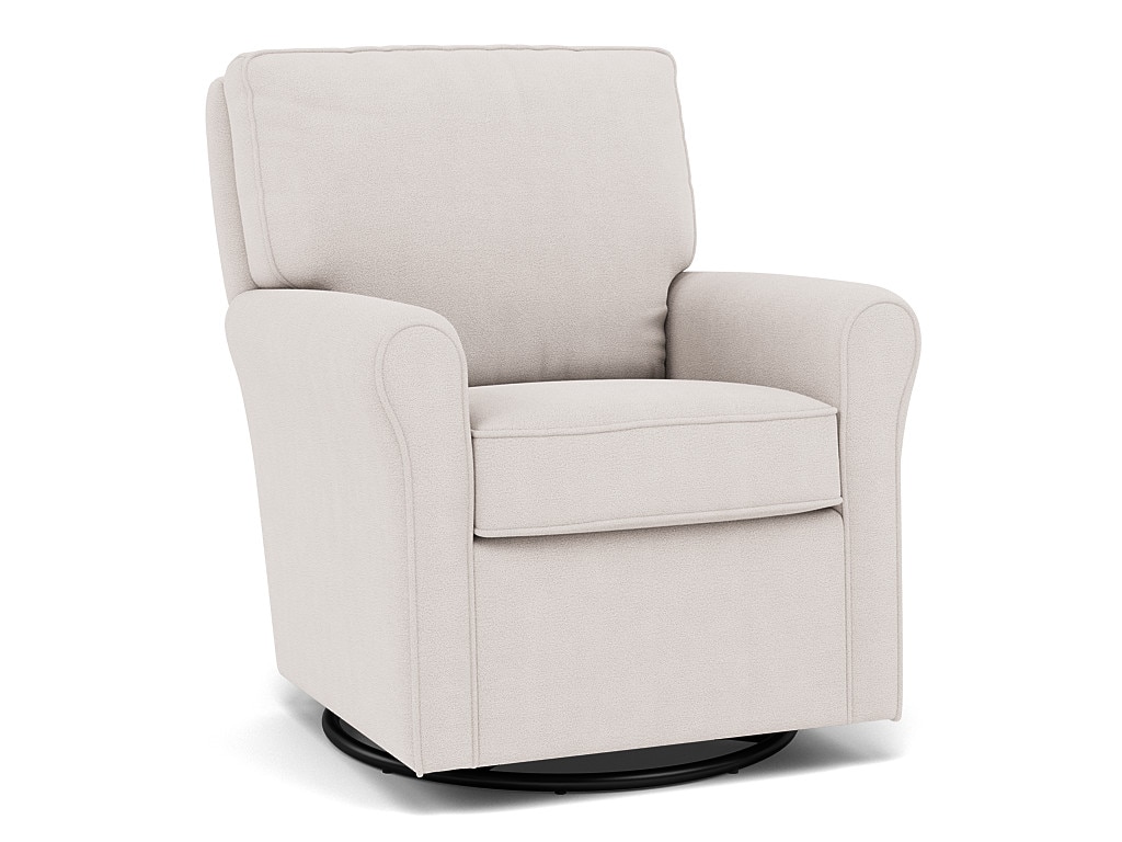 Kacey Swivel Gliding Chair in 20227 Blanco