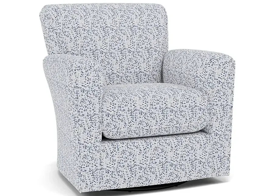 Kaylee Swivel Glider in 25612 Lapis