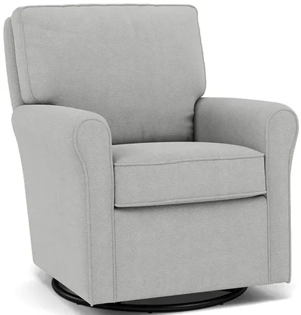 Kacey Swivel Gliding Chair in 20221 Slate