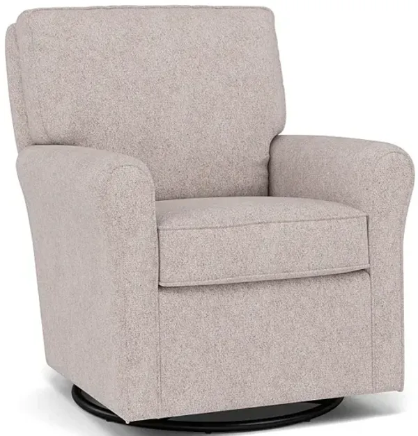 Kacey Swivel Gliding Chair in 20869 Beige