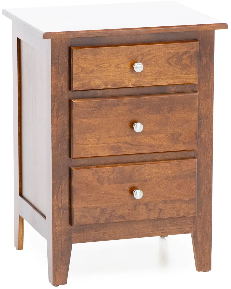 Daniel's Amish Mapleton Three Drawer Nightstand