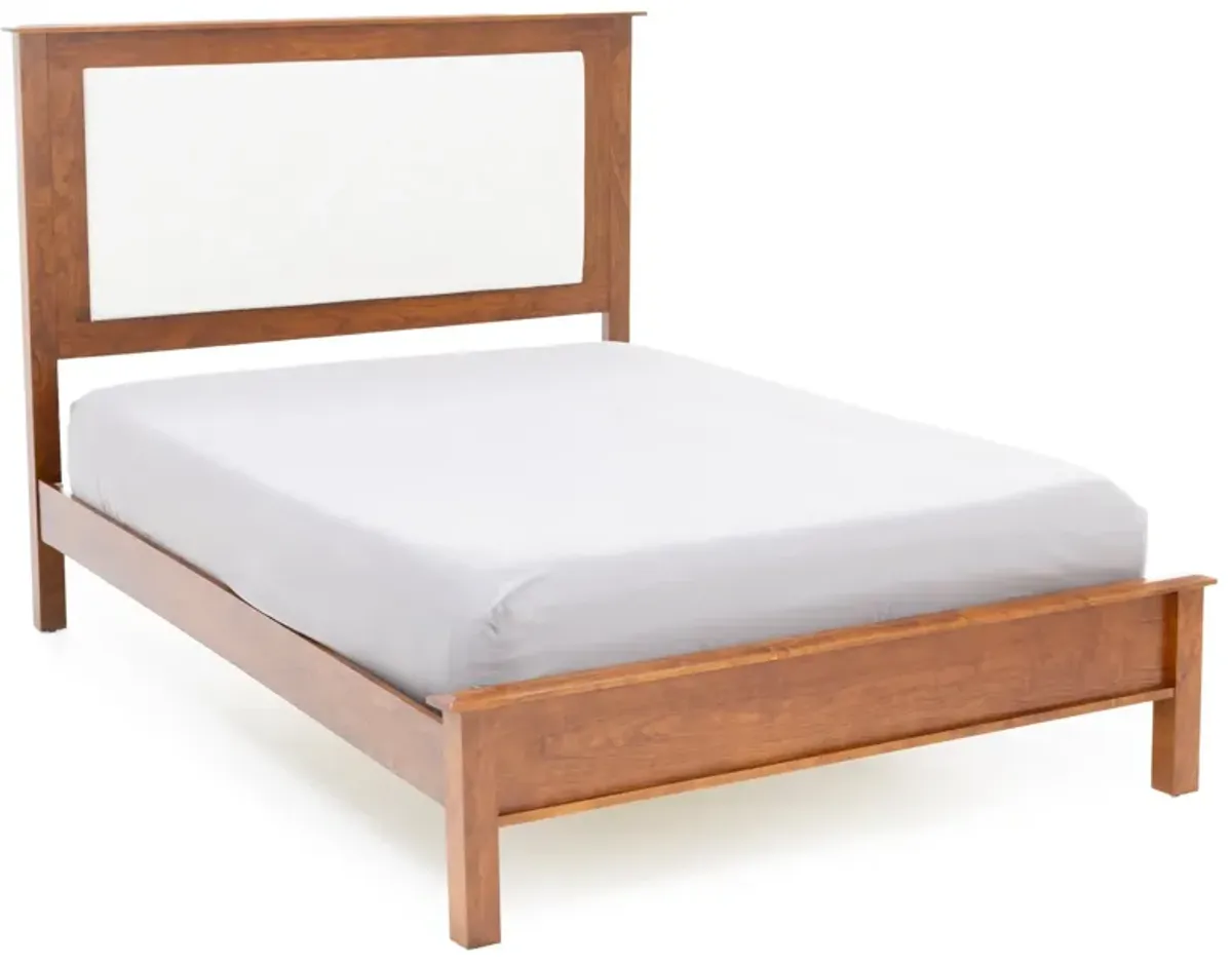 Daniel's Amish Manchester King Upholstered Headboard Bed