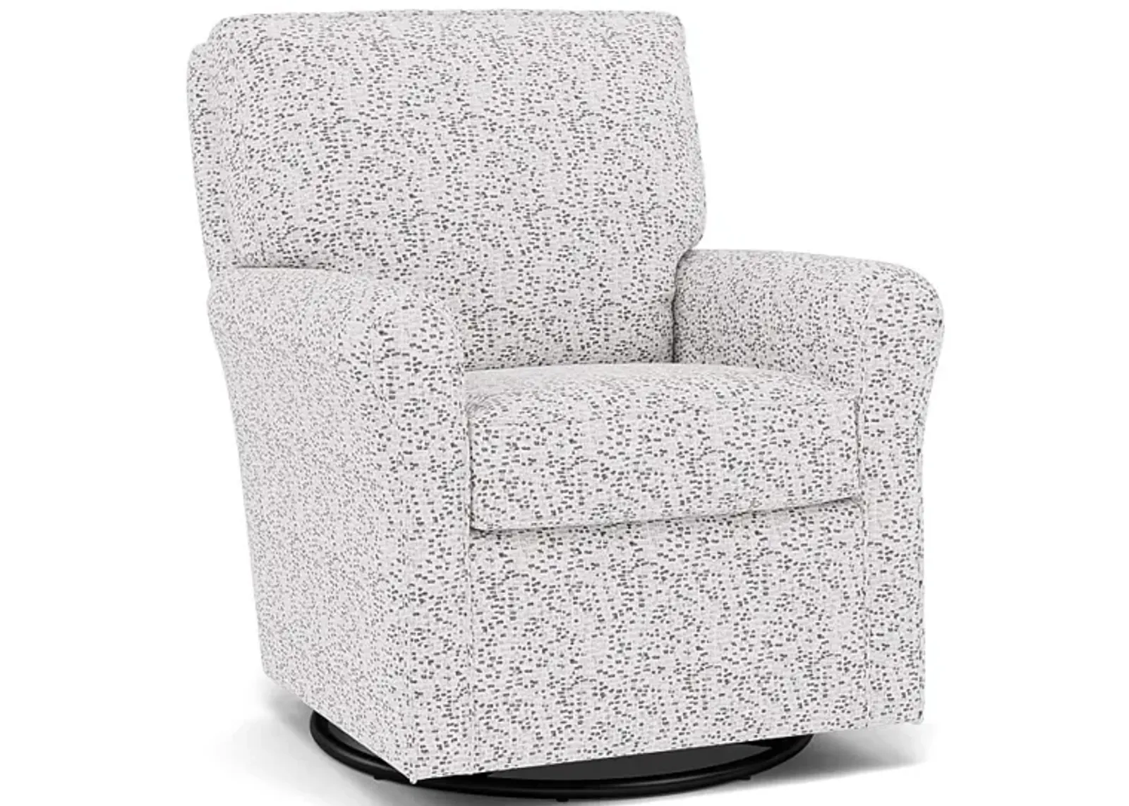 Kacey Swivel Gliding Chair in 25613 Wallstreet