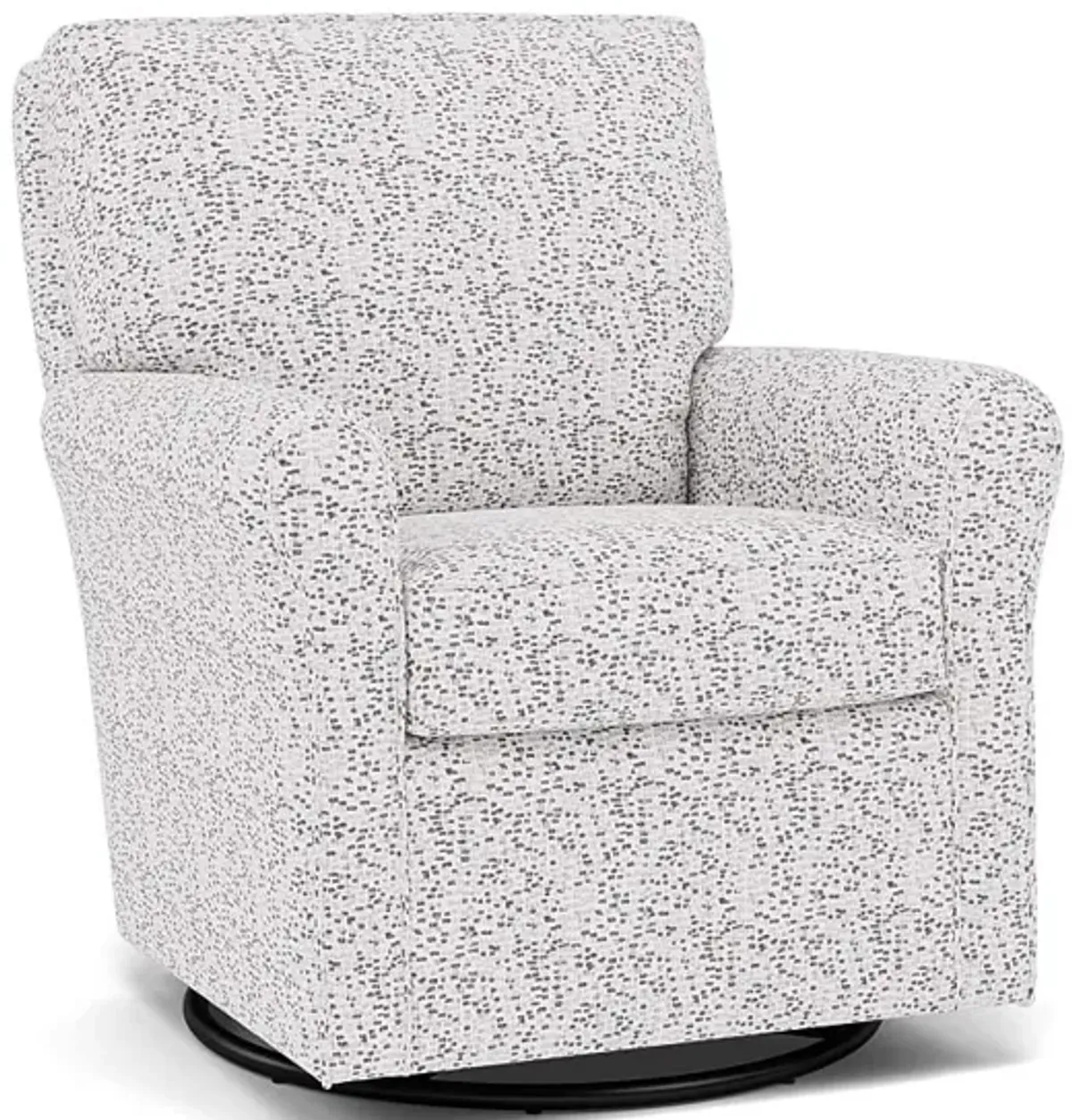 Kacey Swivel Gliding Chair in 25613 Wallstreet