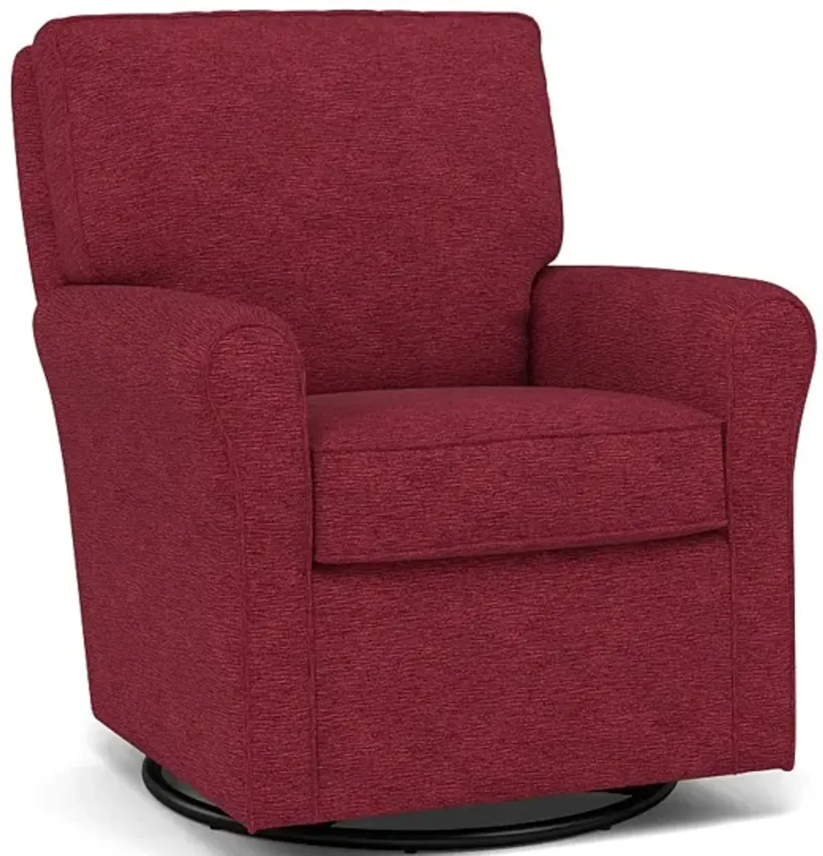 Kacey Swivel Gliding Chair in 19508 Scarlet