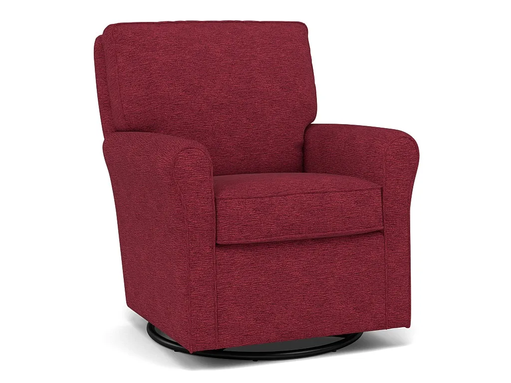 Kacey Swivel Gliding Chair in 19508 Scarlet