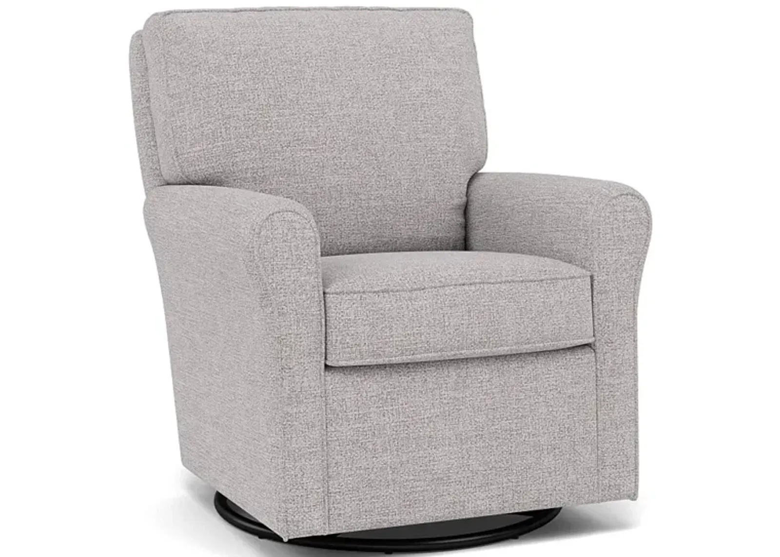 Kacey Swivel Gliding Chair in 20743B Stone