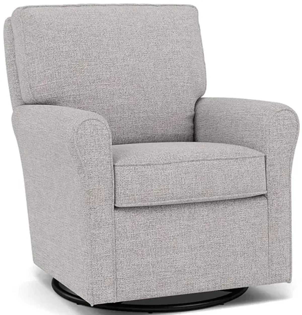 Kacey Swivel Gliding Chair in 20743B Stone