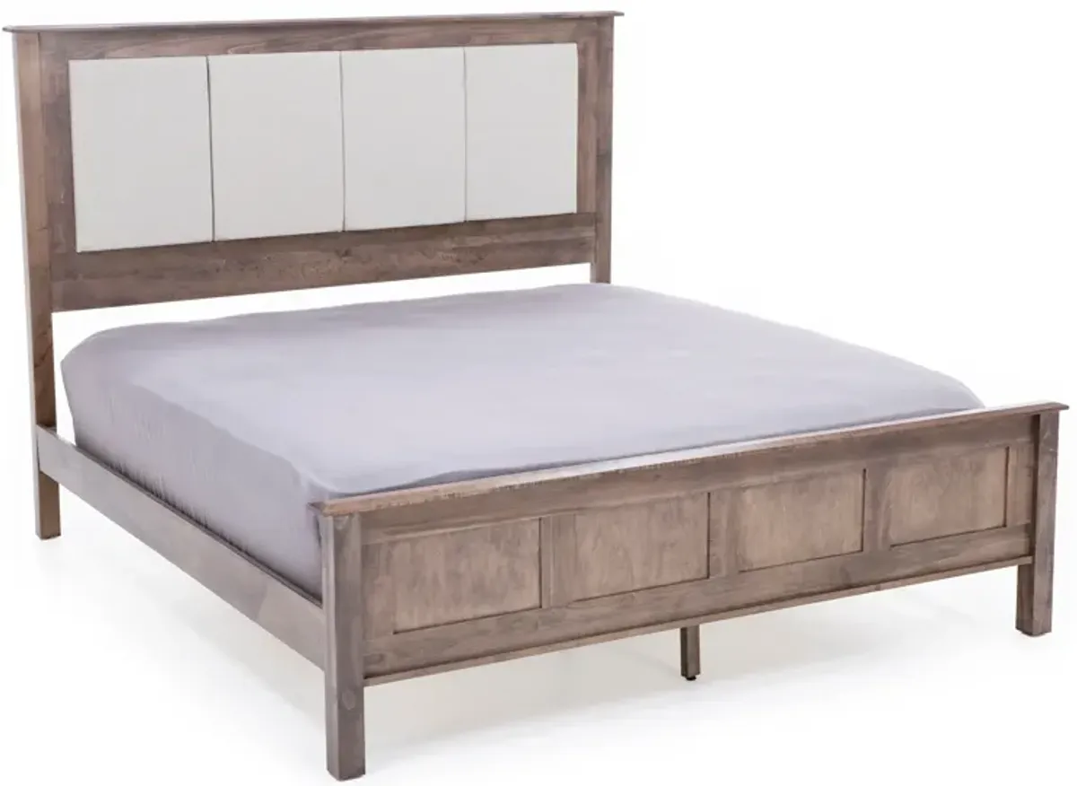 Daniel's Amish Manchester Queen Upholstered Three Panel Bed