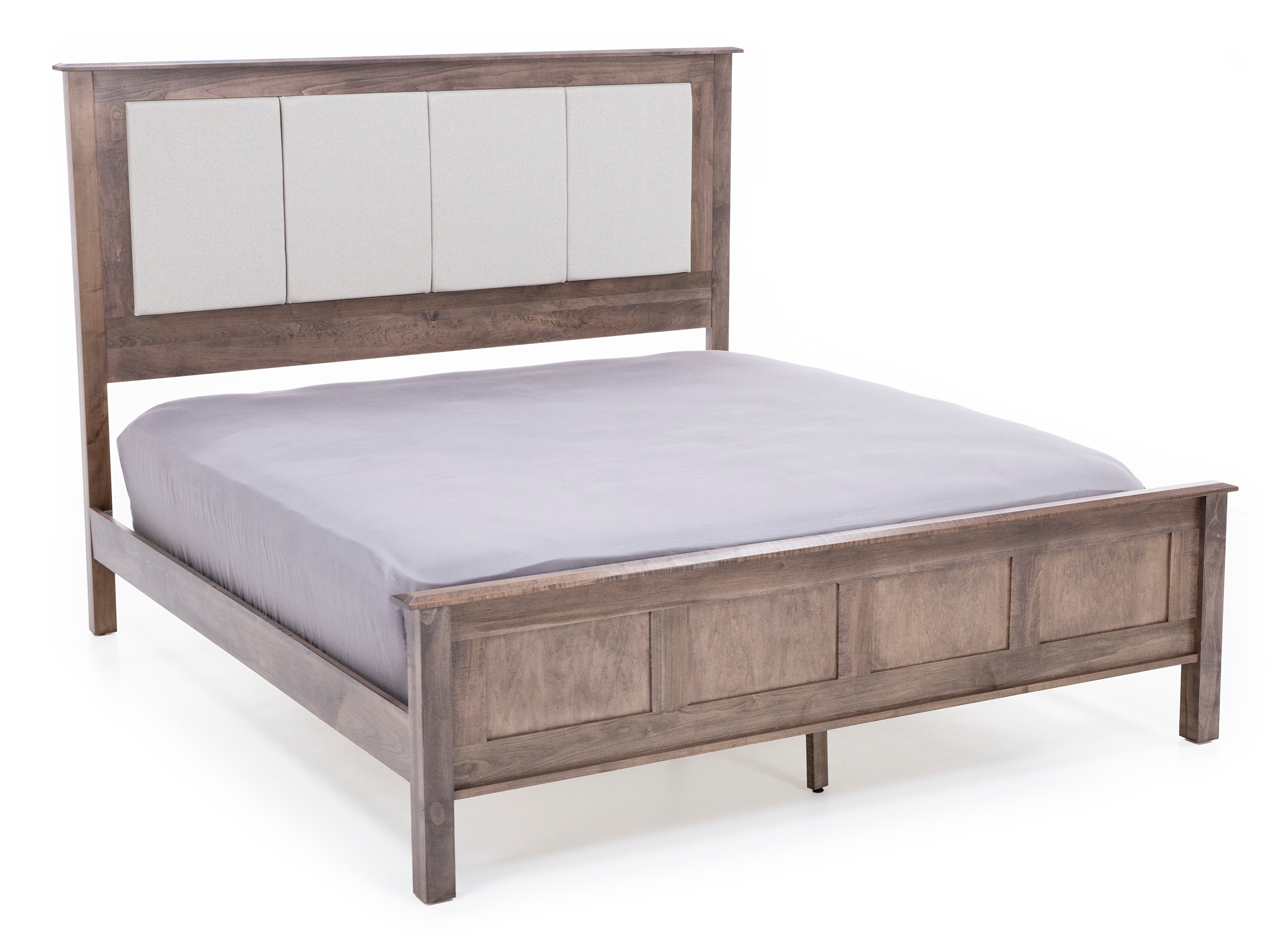 Daniel's Amish Manchester Queen Upholstered Three Panel Bed