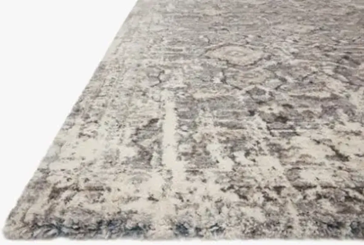 Theory Natural/Grey Area Rug 5'3"W x 7'7"L