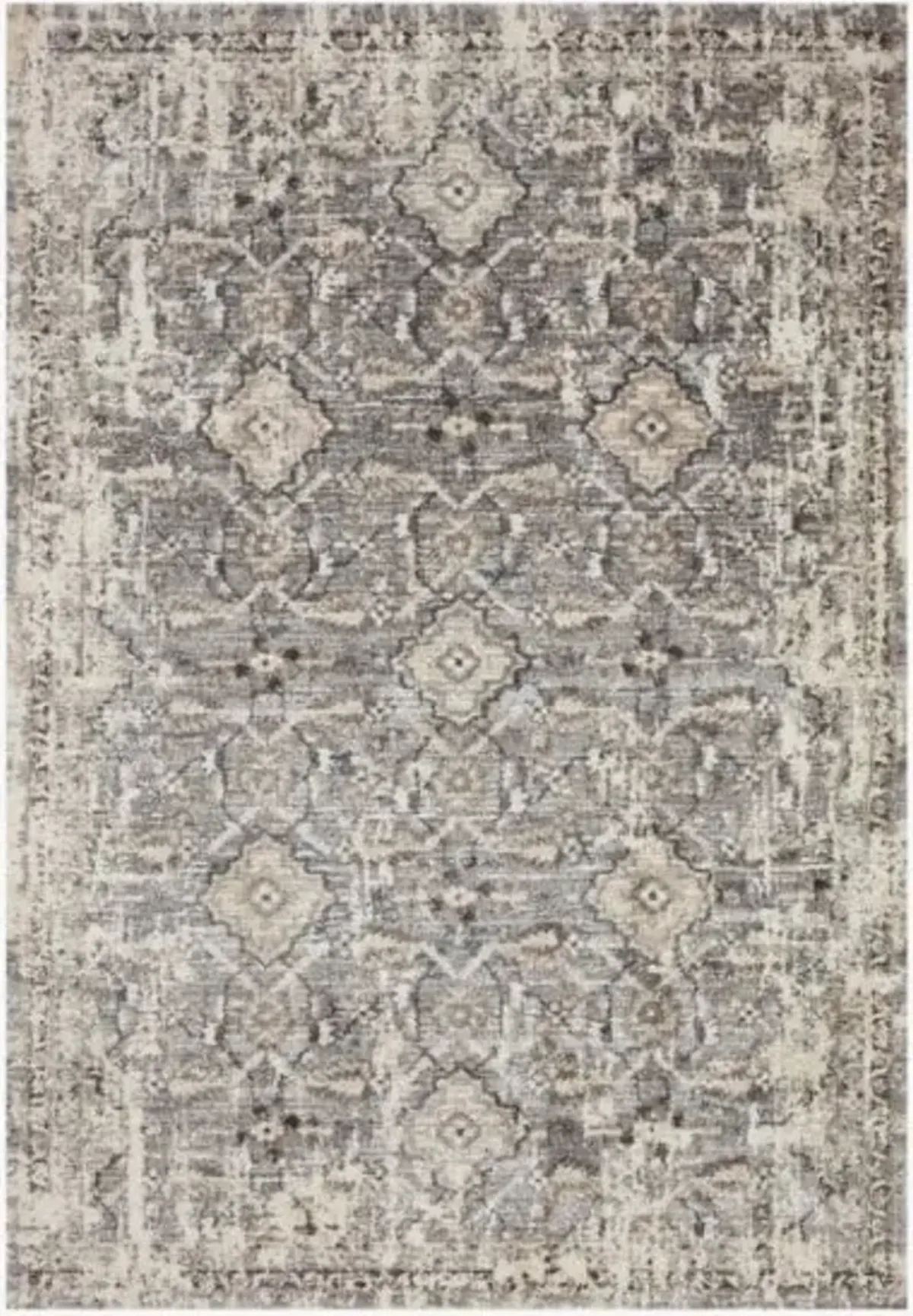 Theory Natural/Grey Area Rug 5'3"W x 7'7"L