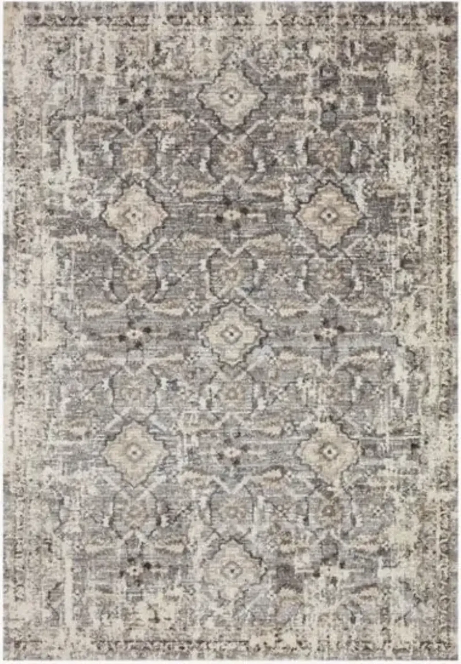 Theory Natural/Grey Area Rug 5'3"W x 7'7"L