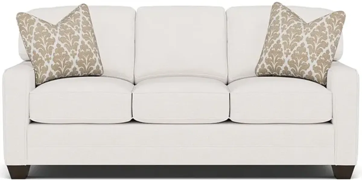 Bentley Track Arm Sofa in Uprise Oyster with Cheech Latte pillows