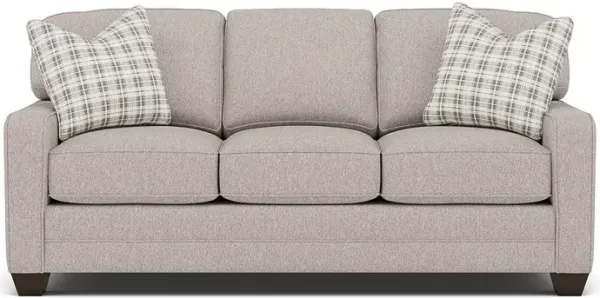 Bentley Track Arm Sofa in Uprise Mineral with Stately Carbon pillows