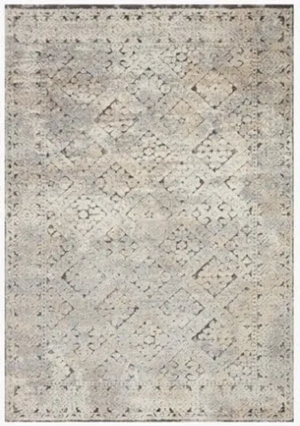 Theory Grey/Sand Area Rug 5'3"W x 7'7"L