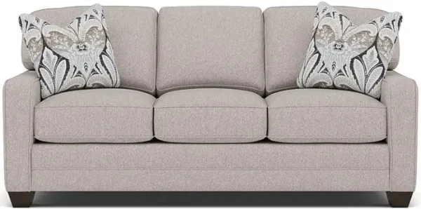 Bentley Track Arm Sofa in Uprise Mineral with Viola Java pillows