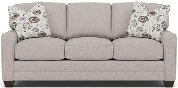 Bentley Track Arm Sofa in Uprise Mineral with Mahalo Java pillows