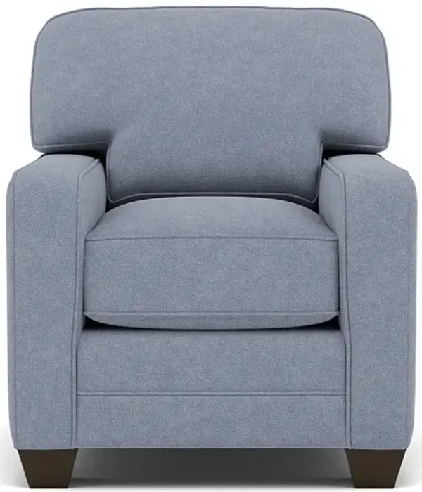 Bentley Track Arm Chair in Uprise Indigo
