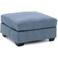 Counsell Cocktail Ottoman in Denim