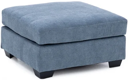 Counsell Cocktail Ottoman in Denim