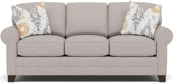 Bentley Sock Arm Sofa in Uprise Mineral with Tottori Tumeric pillows